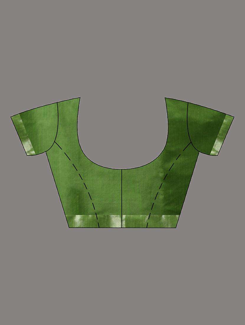 women solid handloom saree with blouse - 22043103 -  Standard Image - 2