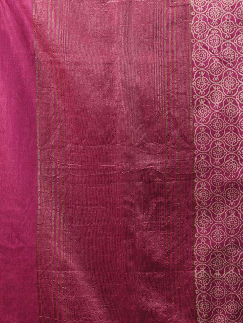 women printed bordered saree with blouse - 22043104 -  Standard Image - 2