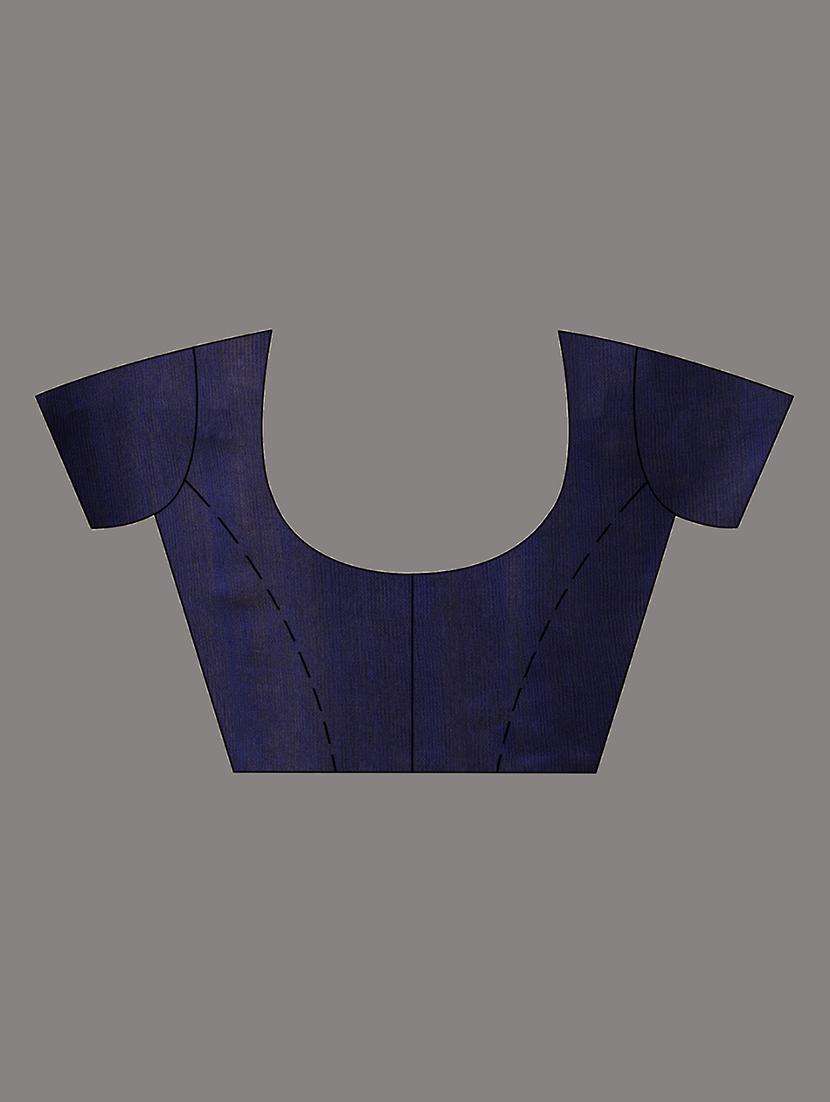 women solid handloom saree with blouse - 22043116 -  Standard Image - 2