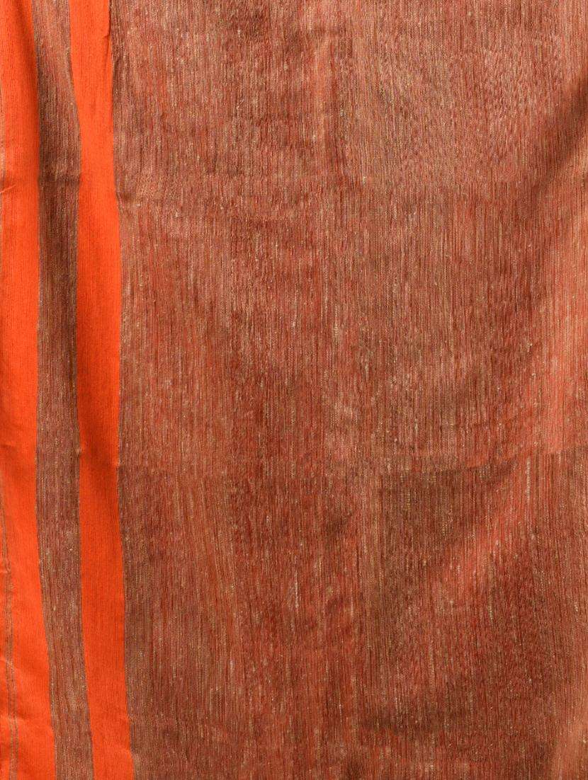 women solid handloom saree with blouse - 22043119 -  Standard Image - 2