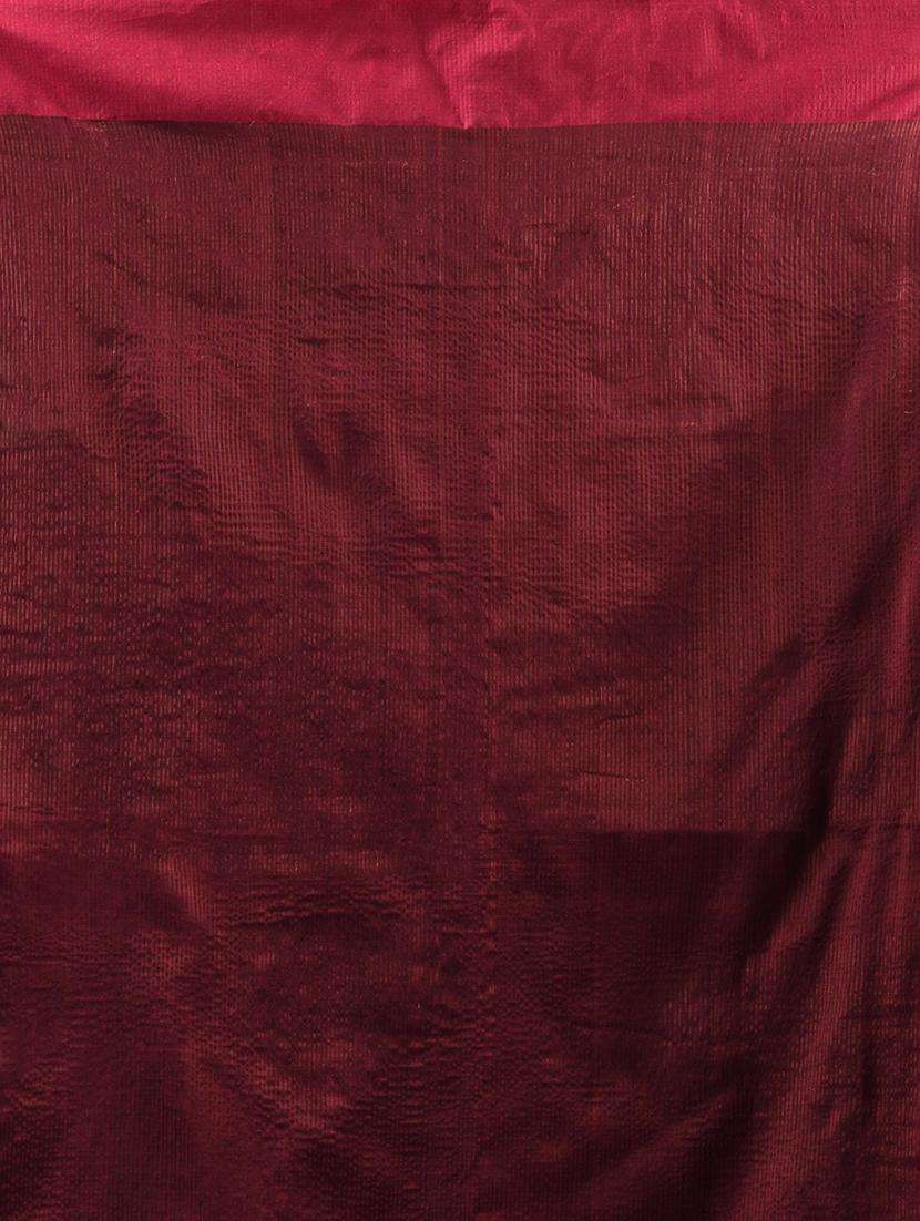 women striped handloom saree with blouse - 22043123 -  Standard Image - 2