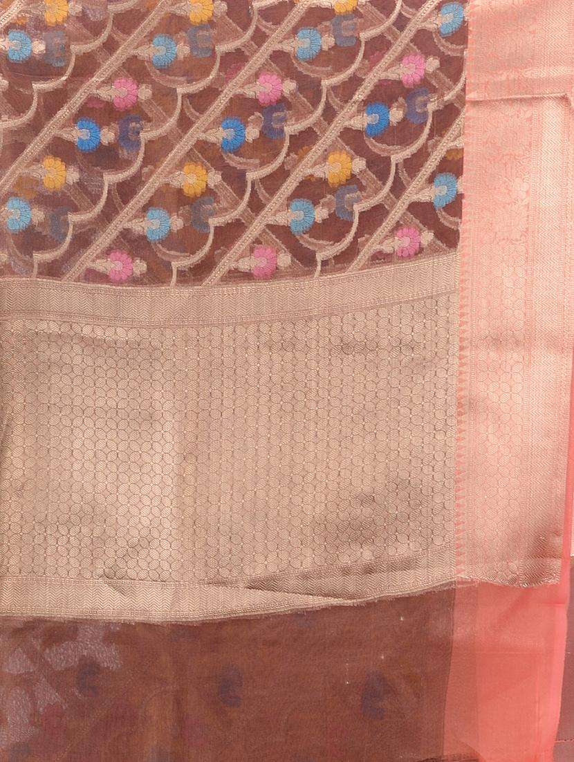 women self design bordered saree with blouse - 22043200 -  Standard Image - 2