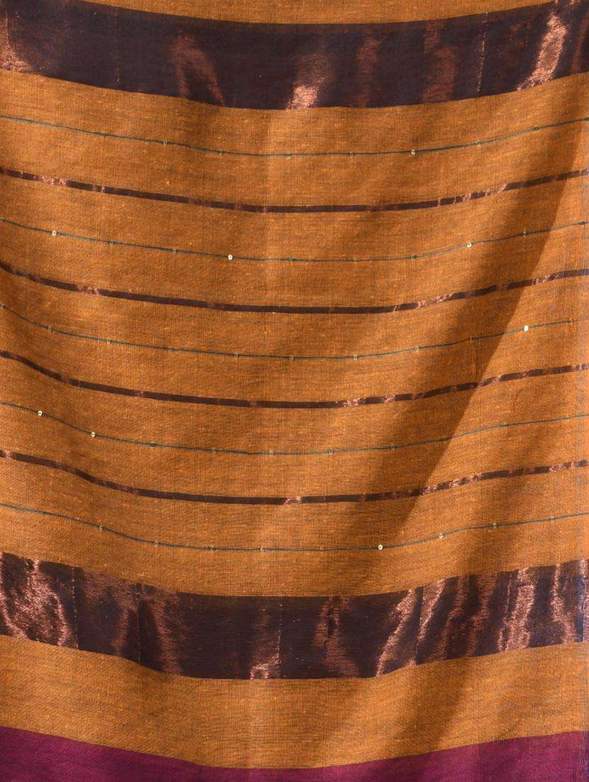 women striped handloom saree with blouse - 22043246 -  Standard Image - 2