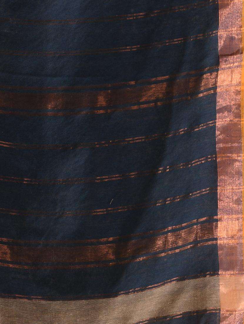 women solid handloom saree with blouse - 22043263 -  Standard Image - 2