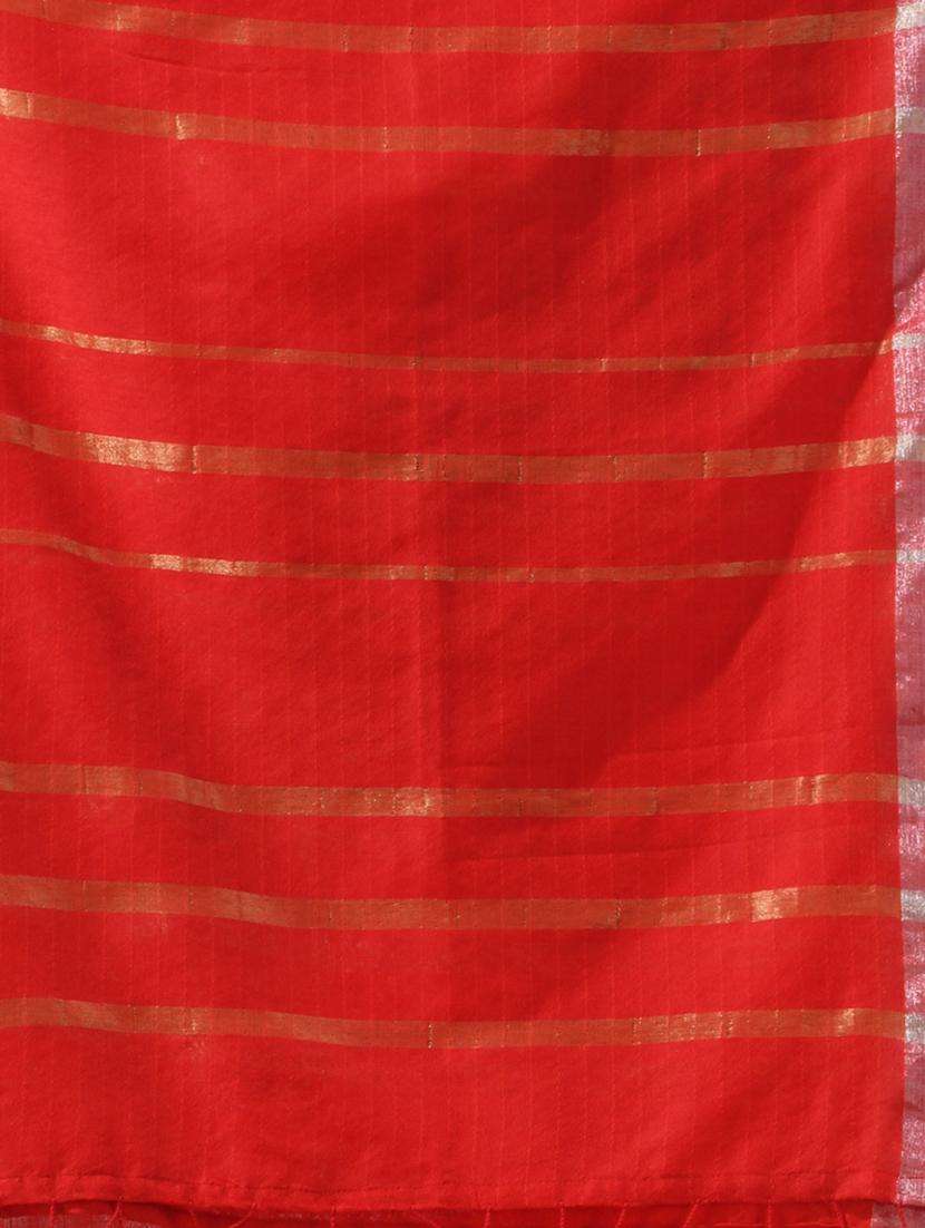 women red handloom saree with blouse - 22043276 -  Standard Image - 2