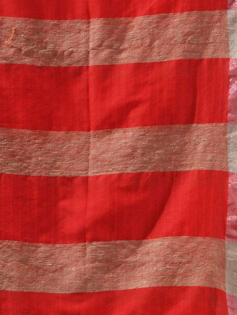 women red handloom saree with blouse - 22043277 -  Standard Image - 2