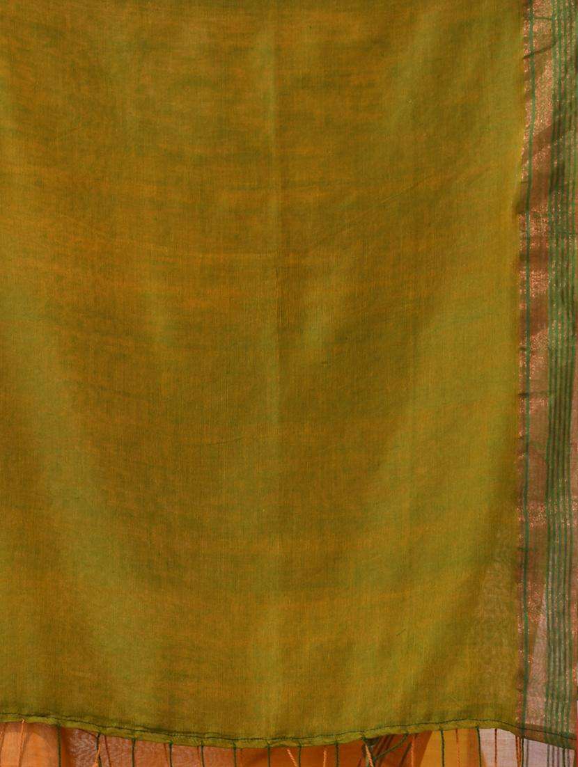 women solid handloom saree with blouse - 22043289 -  Standard Image - 2