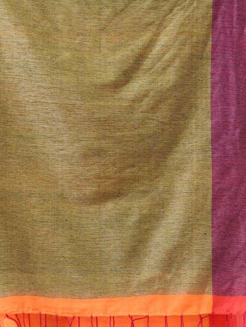 women striped handloom saree with blouse - 22043295 -  Standard Image - 2