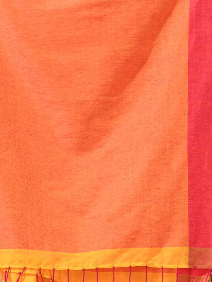 women striped handloom saree with blouse - 22043298 - Standard Image - 2
