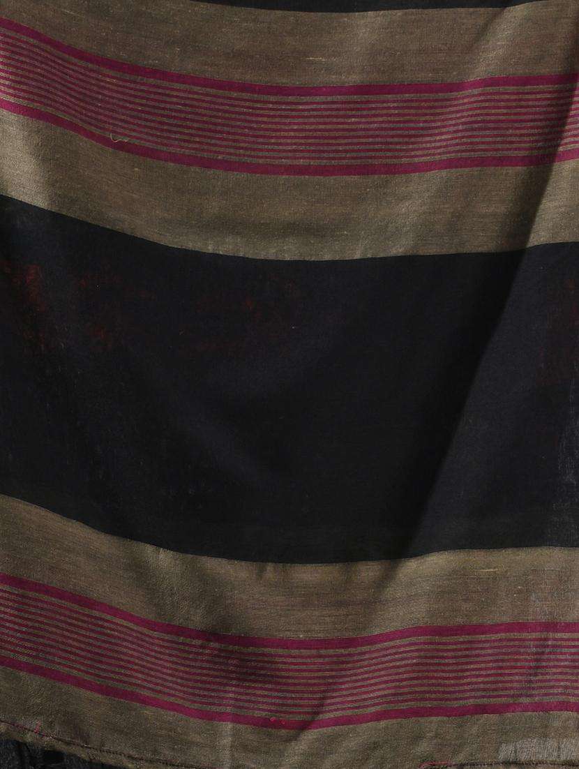 women color block handloom saree with blouse - 22043323 -  Standard Image - 2