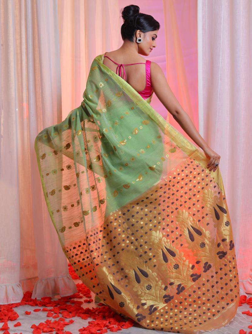 women self design handloom saree with blouse - 22043355 -  Standard Image - 2
