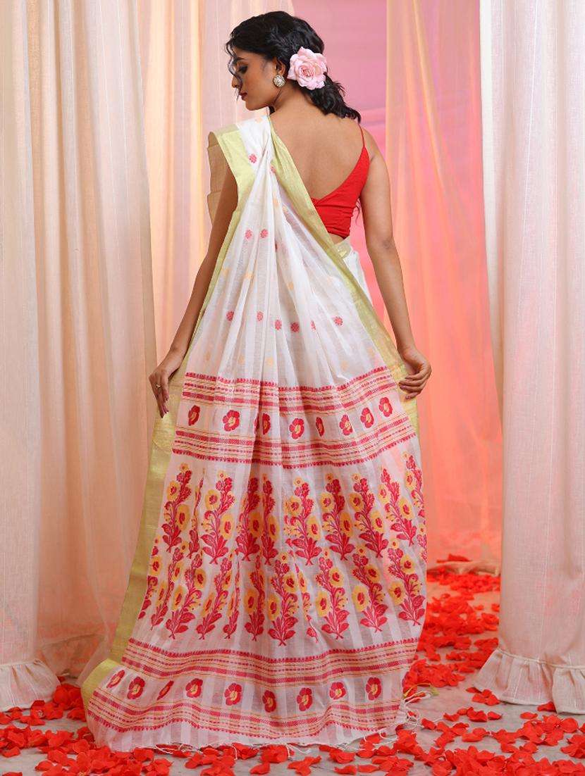 women self design handloom saree with blouse - 22043376 -  Standard Image - 2