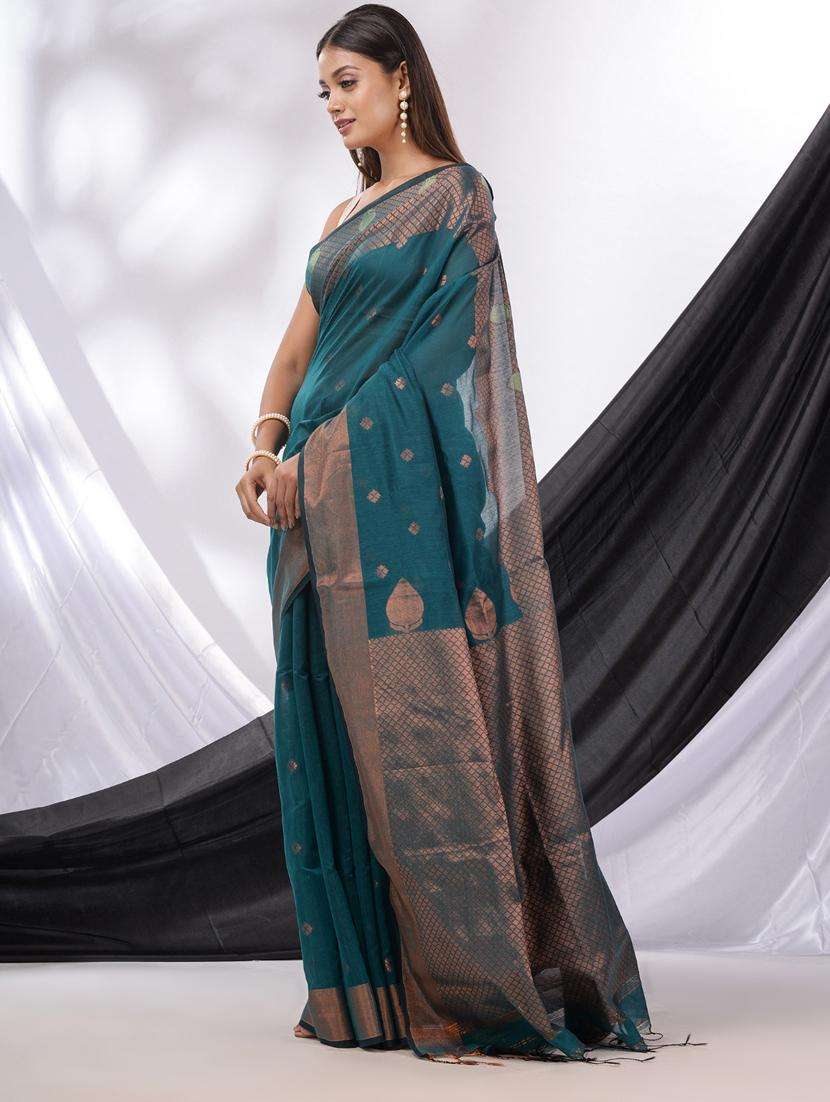 women self design handloom saree with blouse - 22043382 -  Standard Image - 2