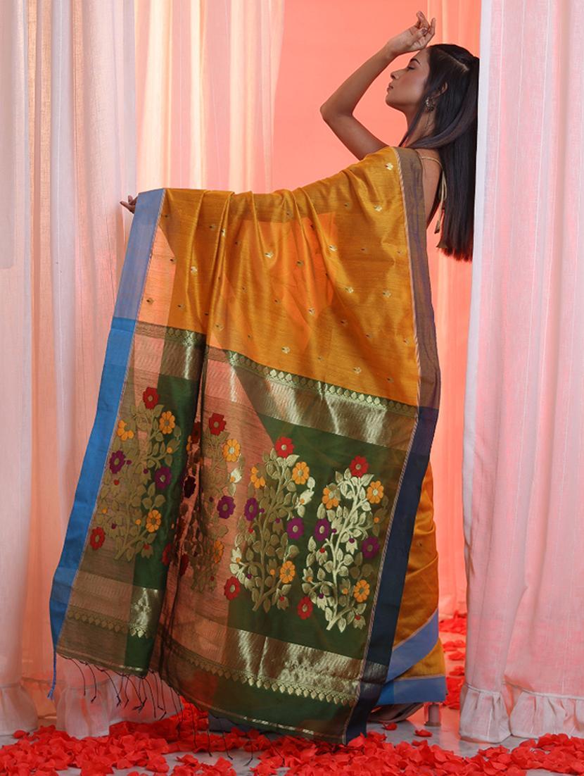 women self design southern silk saree with blouse - 22043387 - Standard Image - 2