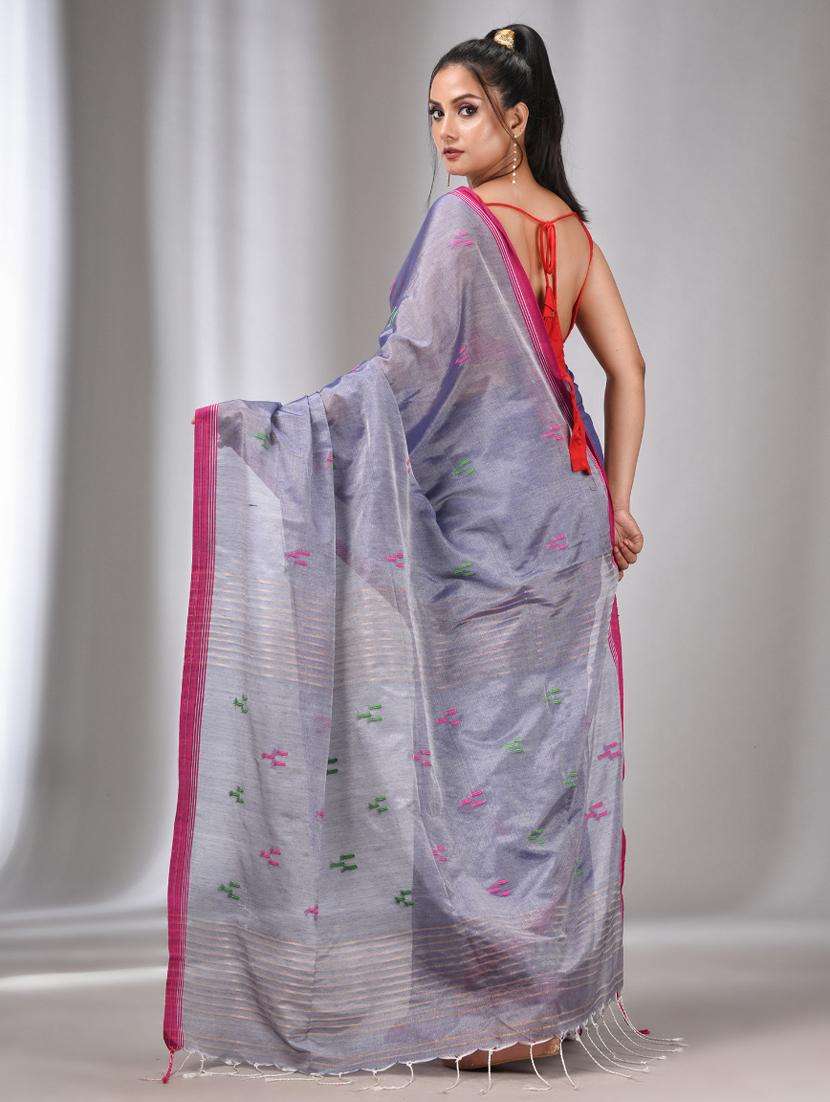 women self design handloom saree with blouse - 22043435 -  Standard Image - 2