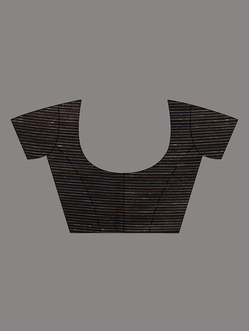 women striped handloom saree with blouse - 22043469 - Standard Image - 2
