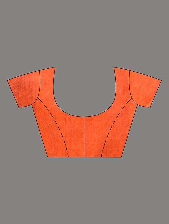 women solid with bordered saree with blouse - 22043517 -  Standard Image - 2