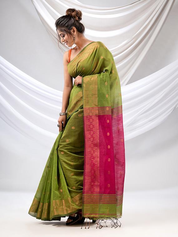 women self design tant saree with blouse - 22043552 - Standard Image - 2