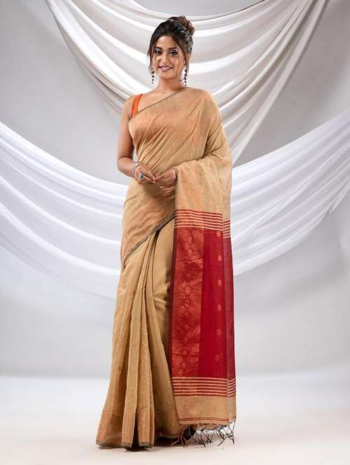 women self design handloom saree with blouse - 22043553 -  Standard Image - 0