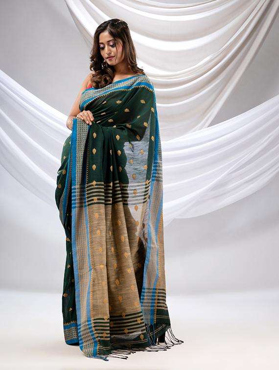 women self design handloom saree with blouse - 22043560 -  Standard Image - 2