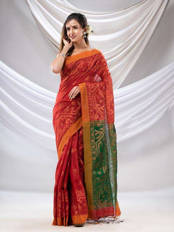 women self design handloom saree with blouse - 22043583 -  Standard Image - 2