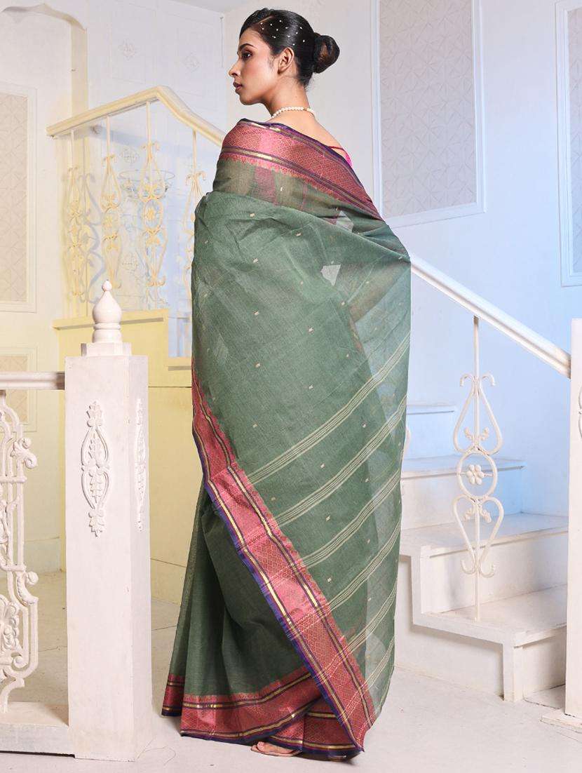 women self design tant saree - 22043599 -  Standard Image - 2
