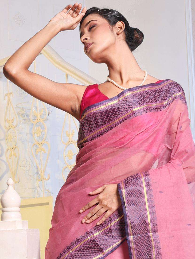 women self design tant saree - 22043601 -  Standard Image - 2
