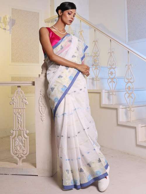 women self design handloom saree with blouse - 22043623 -  Standard Image - 0