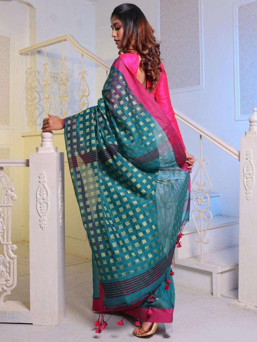 women self design handloom saree with blouse - 22043640 -  Standard Image - 2