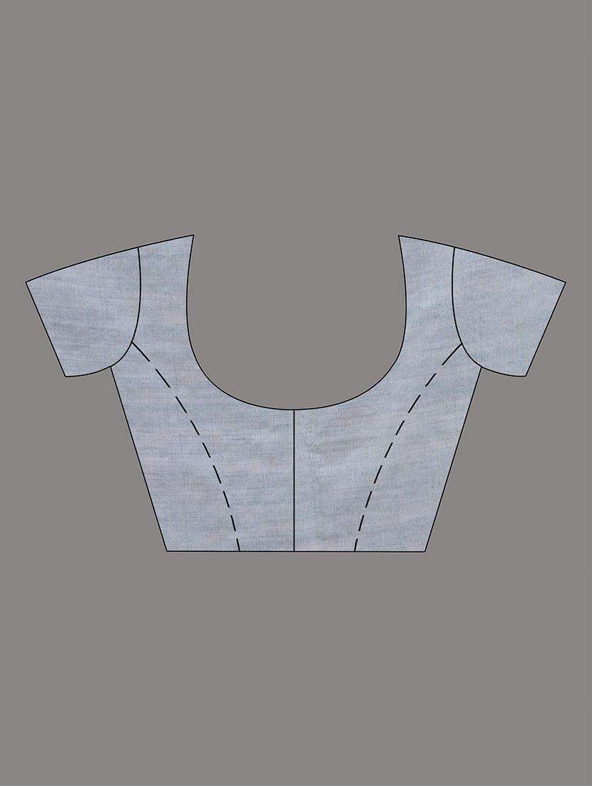 women solid handloom saree with blouse - 22043706 -  Standard Image - 2