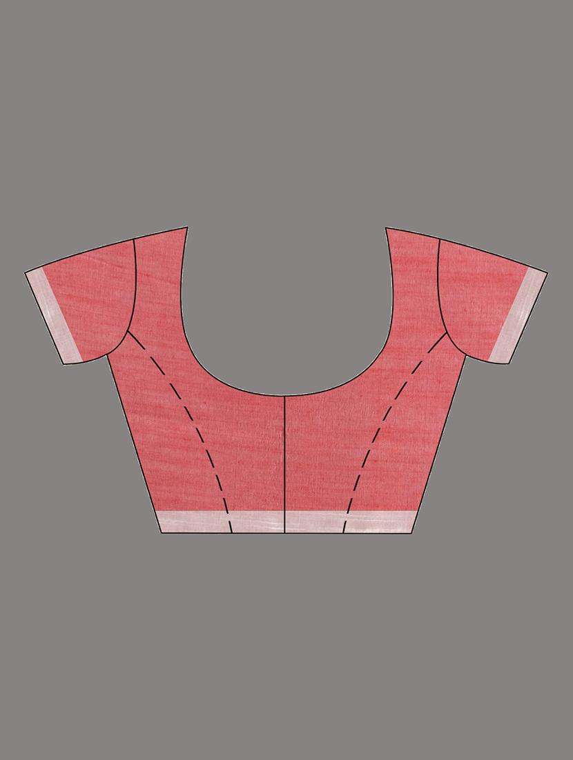 women solid handloom saree with blouse - 22043707 - Standard Image - 2