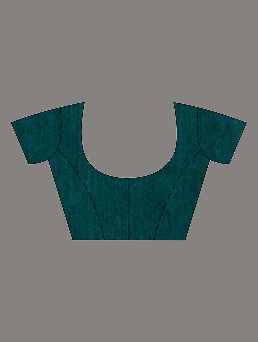 women solid handloom saree with blouse - 22043731 -  Standard Image - 2