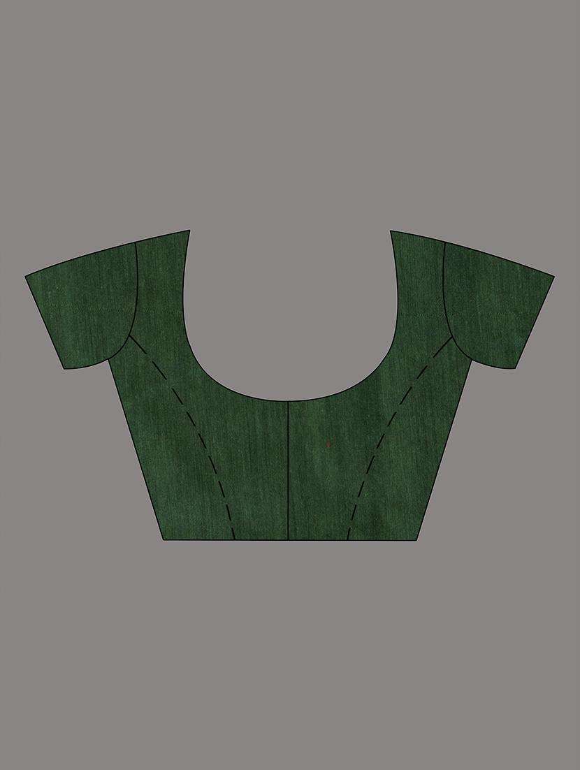 women solid handloom saree with blouse - 22043732 -  Standard Image - 2