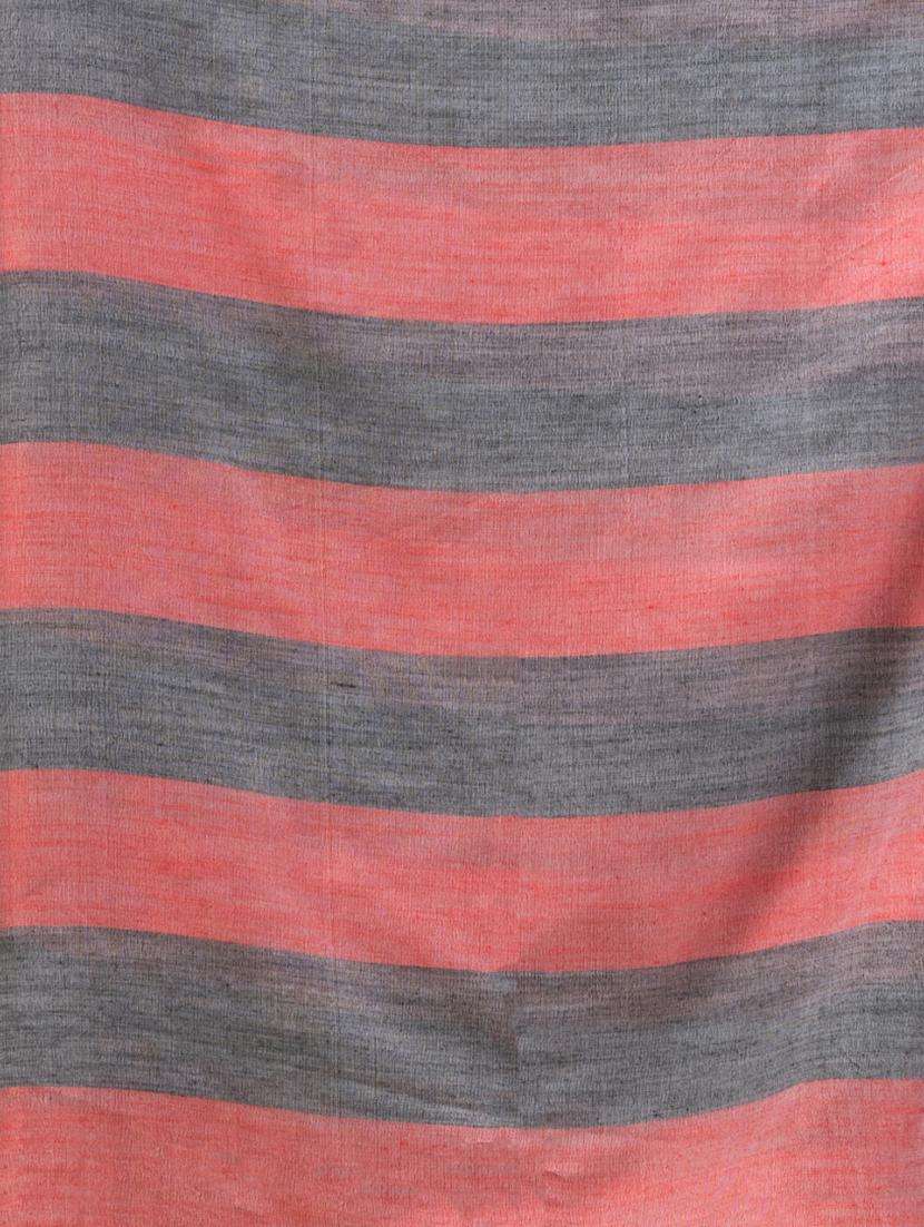 women striped handloom saree with blouse - 22043763 -  Standard Image - 2