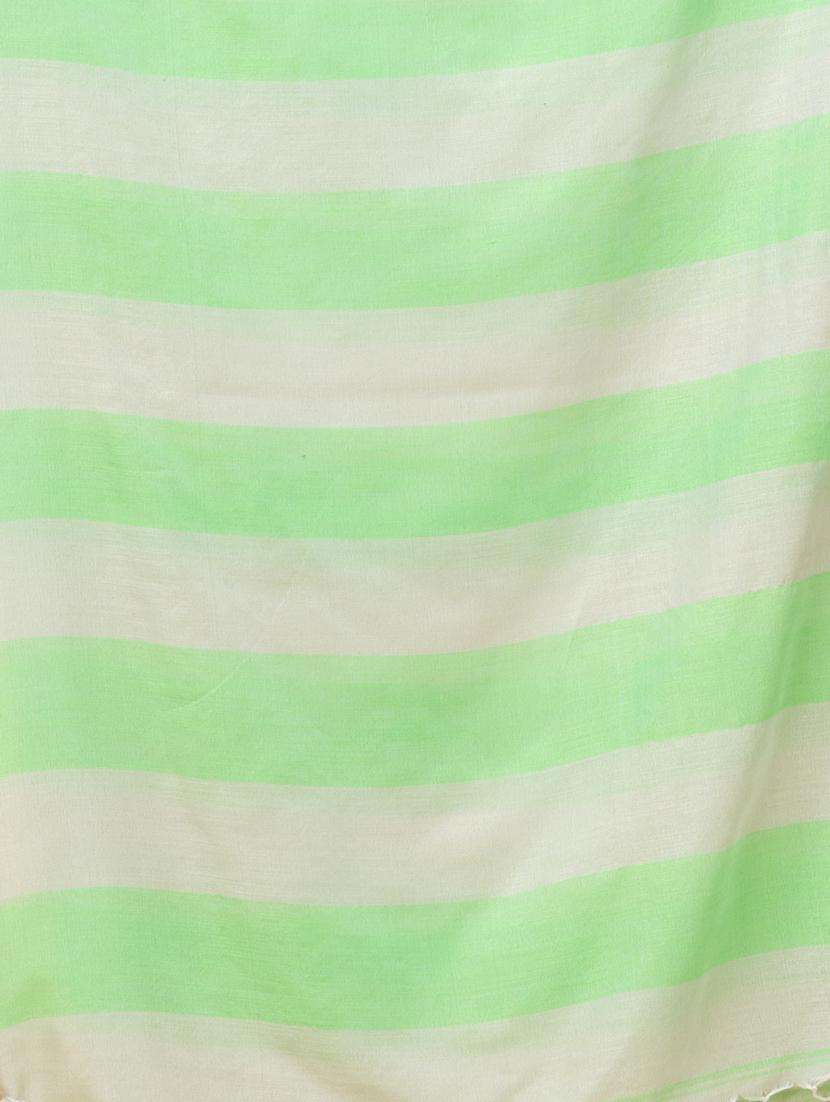 women striped handloom saree with blouse - 22043767 -  Standard Image - 2