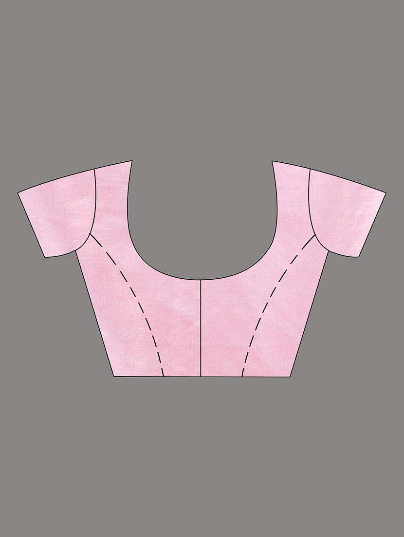 women solid handloom saree with blouse - 22043773 -  Standard Image - 2