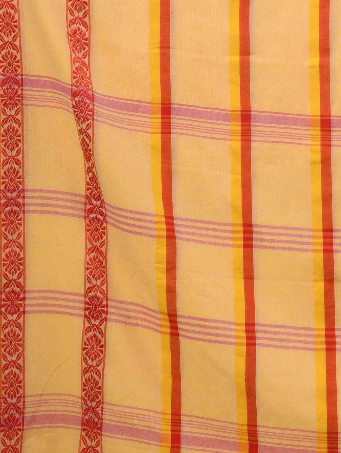 women striped handloom saree with blouse - 22043815 -  Standard Image - 2