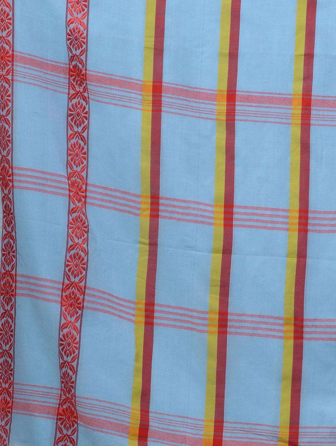 women striped handloom saree with blouse - 22043818 -  Standard Image - 2