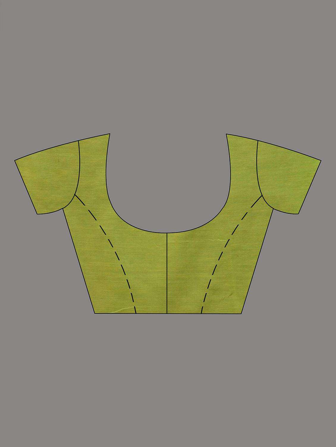 women solid handloom saree with blouse - 22043820 -  Standard Image - 2