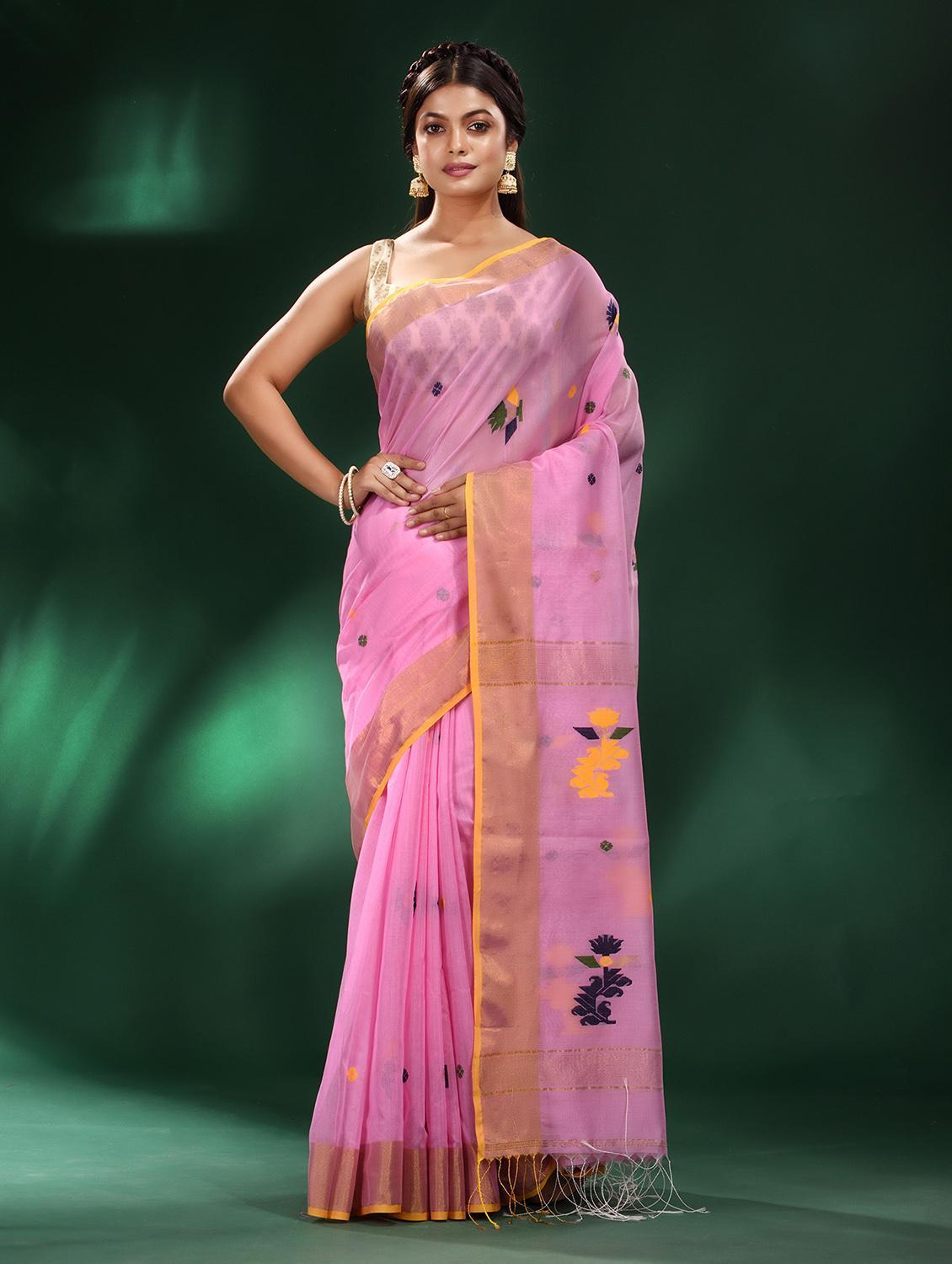 women self design handloom saree with blouse - 22043866 -  Zoom Image - 0