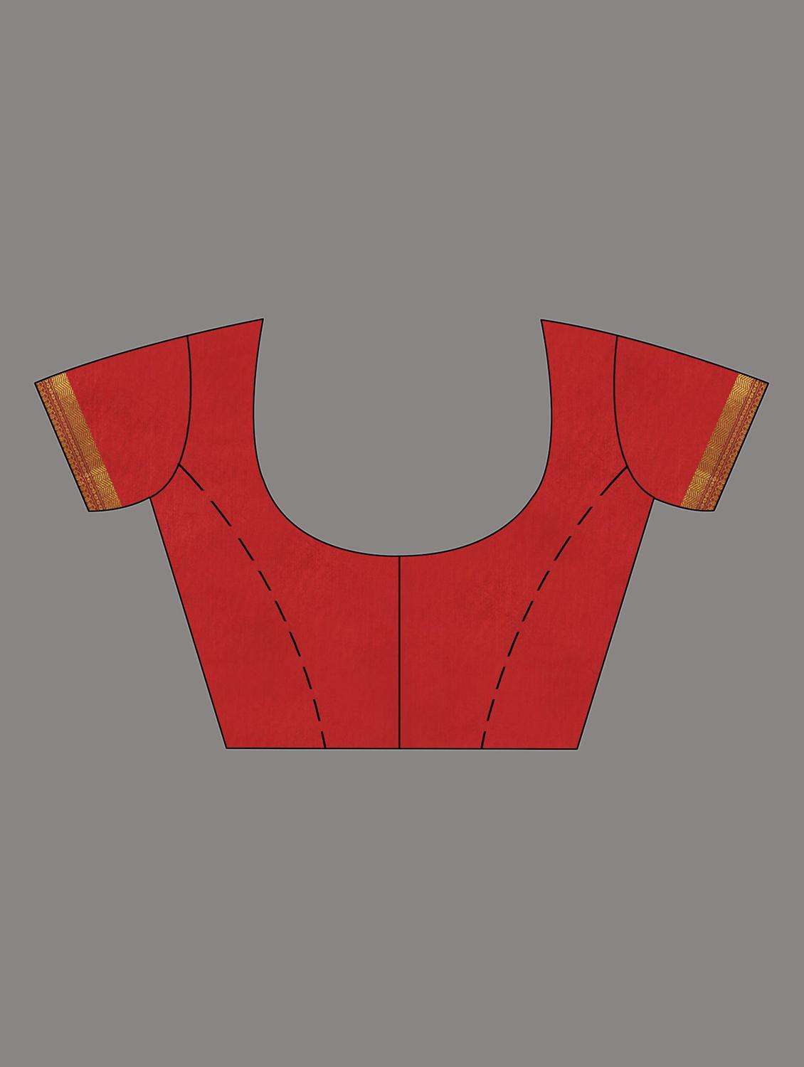 women solid with bordered saree with blouse - 22043900 -  Standard Image - 2