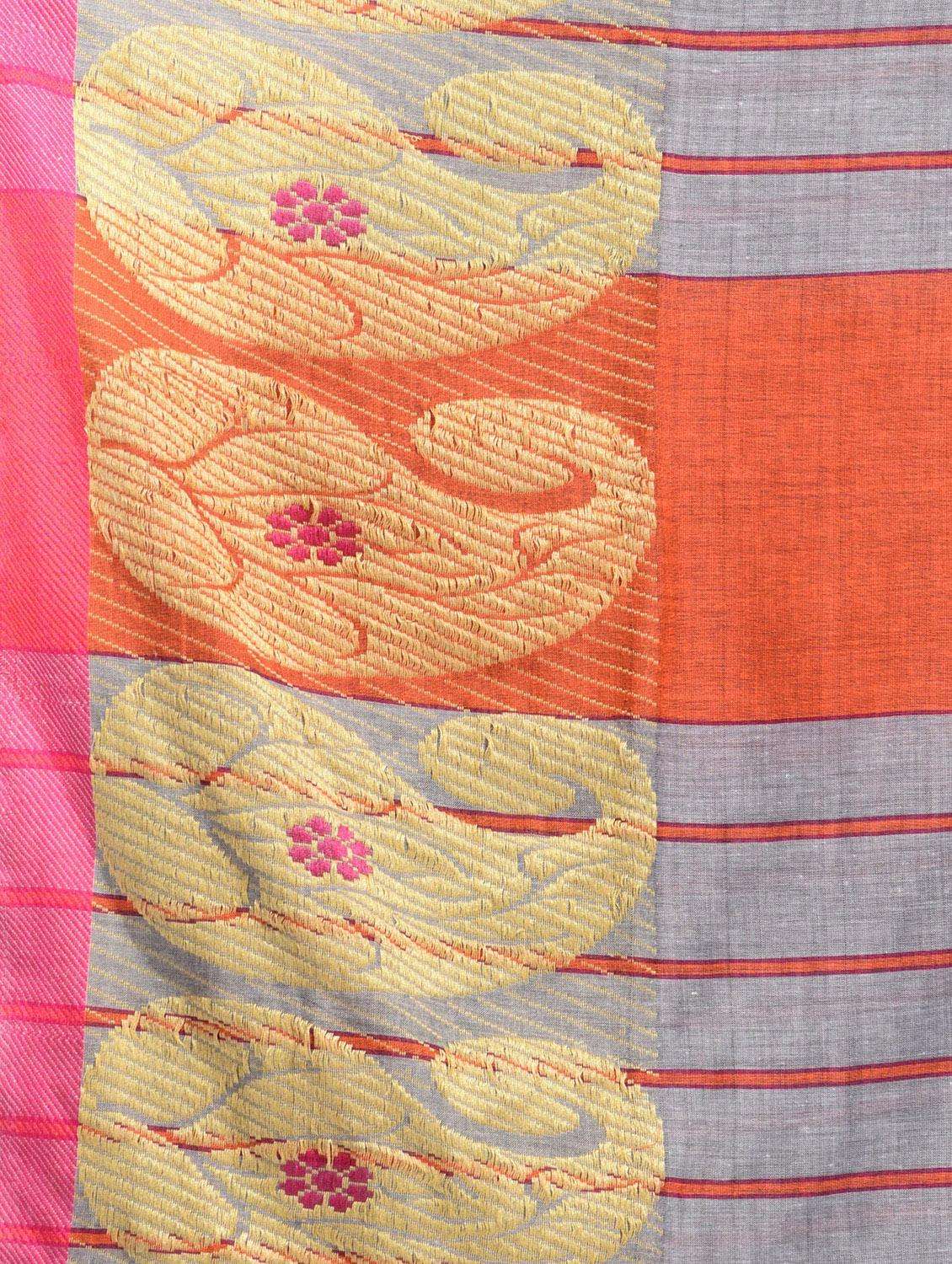 women solid with bordered saree with blouse - 22043905 -  Standard Image - 2