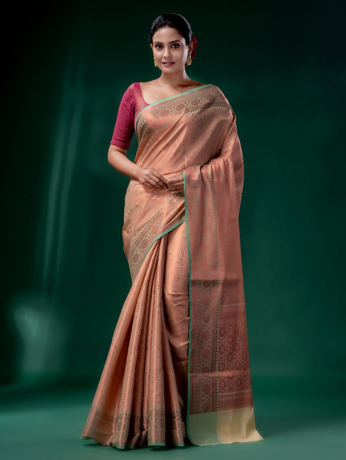 women self design southern silk saree with blouse - 22043919 - Standard Image - 2
