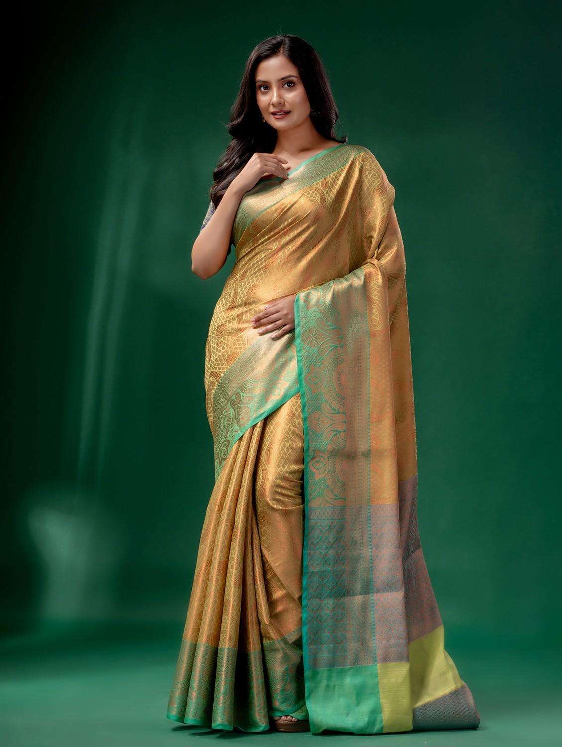 women self design southern silk saree with blouse - 22043923 - Standard Image - 2