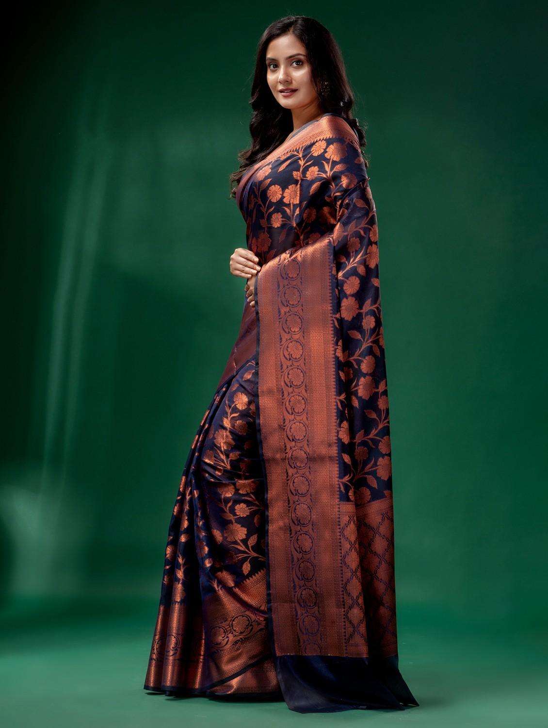 women self design banarasi saree with blouse - 22043930 -  Standard Image - 2