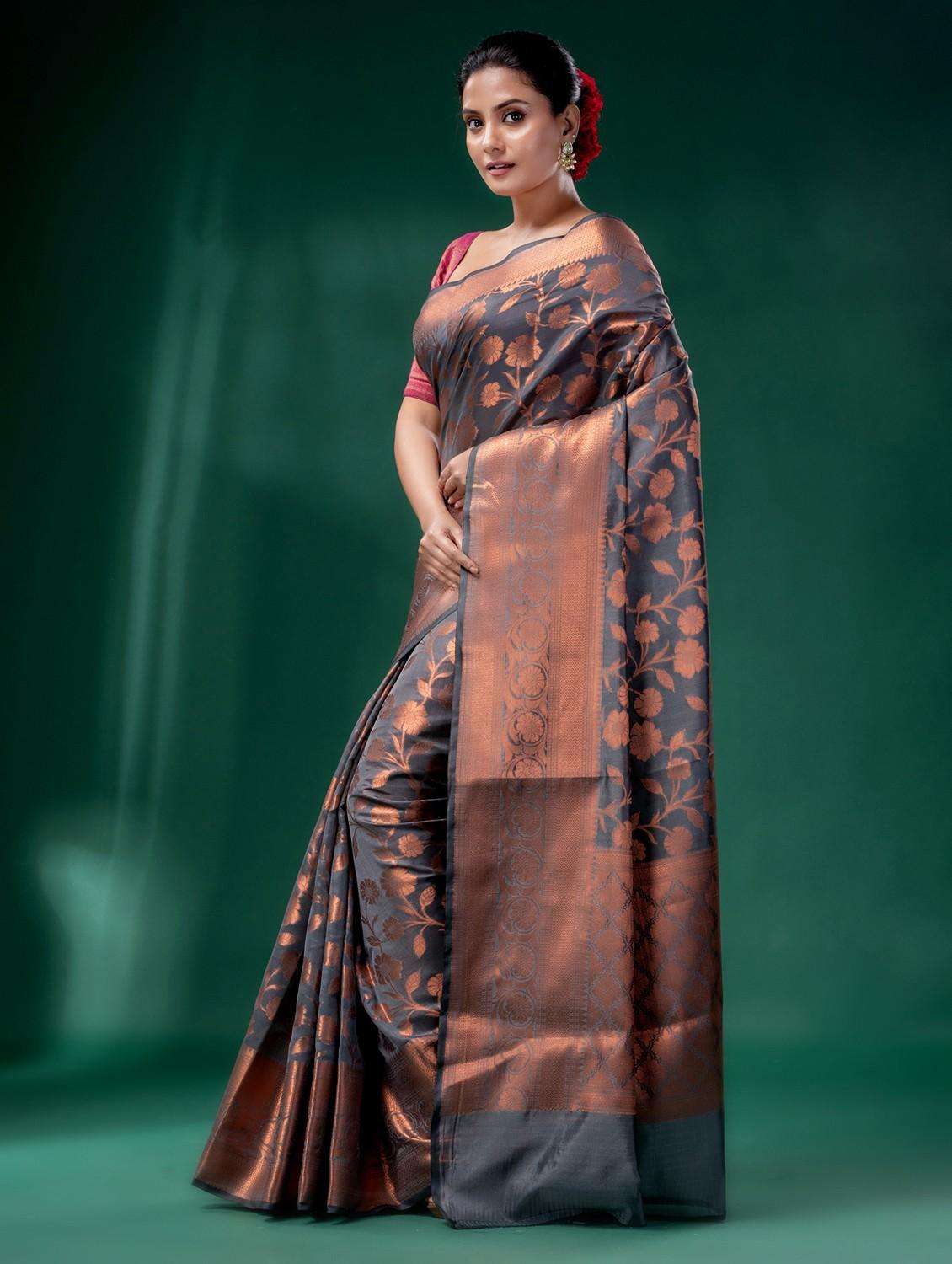 women self design banarasi saree with blouse - 22043931 -  Standard Image - 2