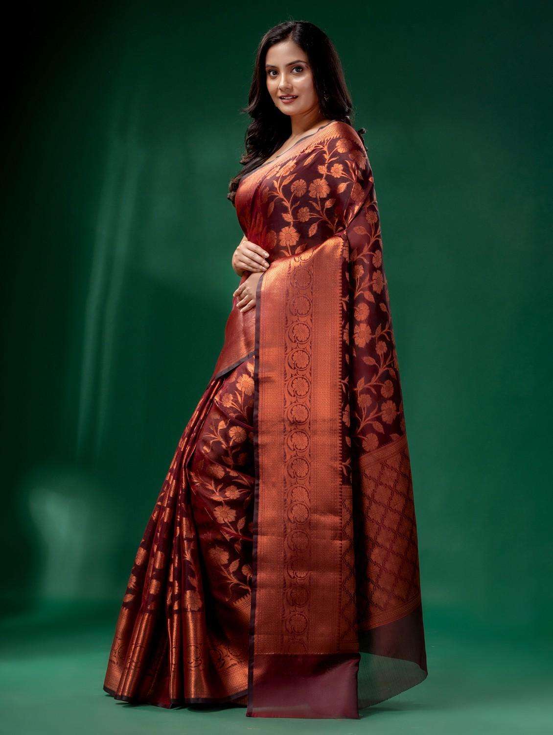 women self design banarasi saree with blouse - 22043933 -  Standard Image - 2