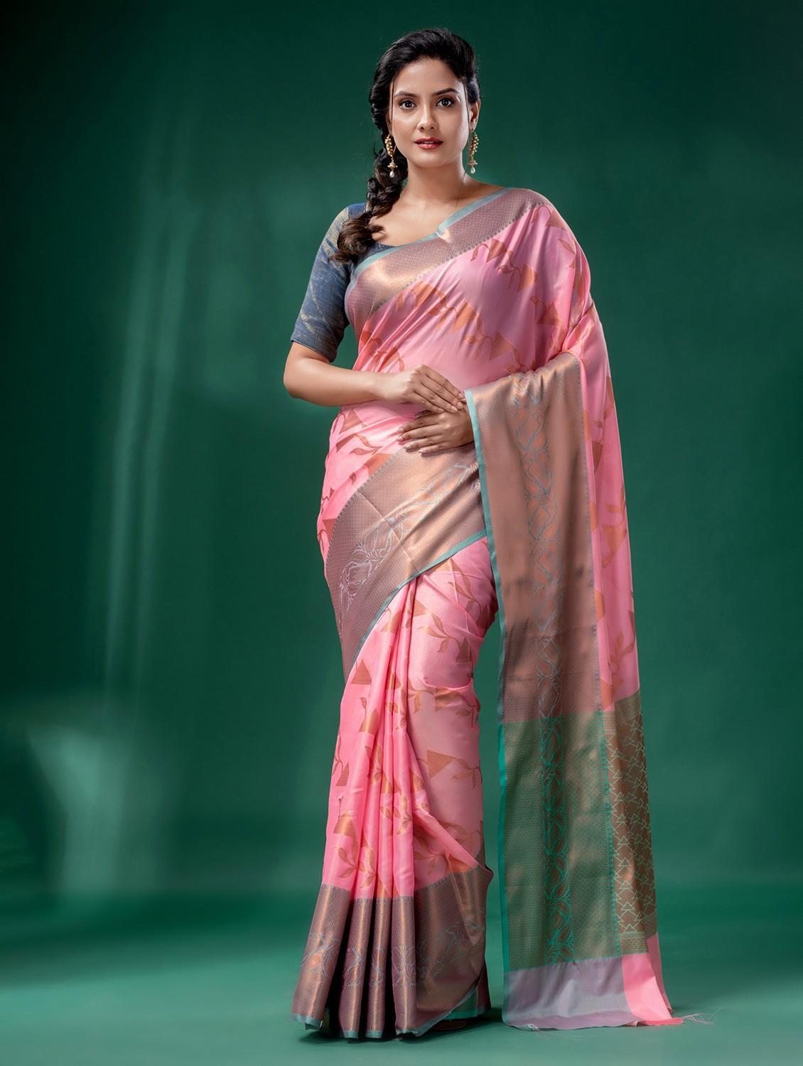 women self design banarasi saree with blouse - 22043935 - Zoom Image - 0