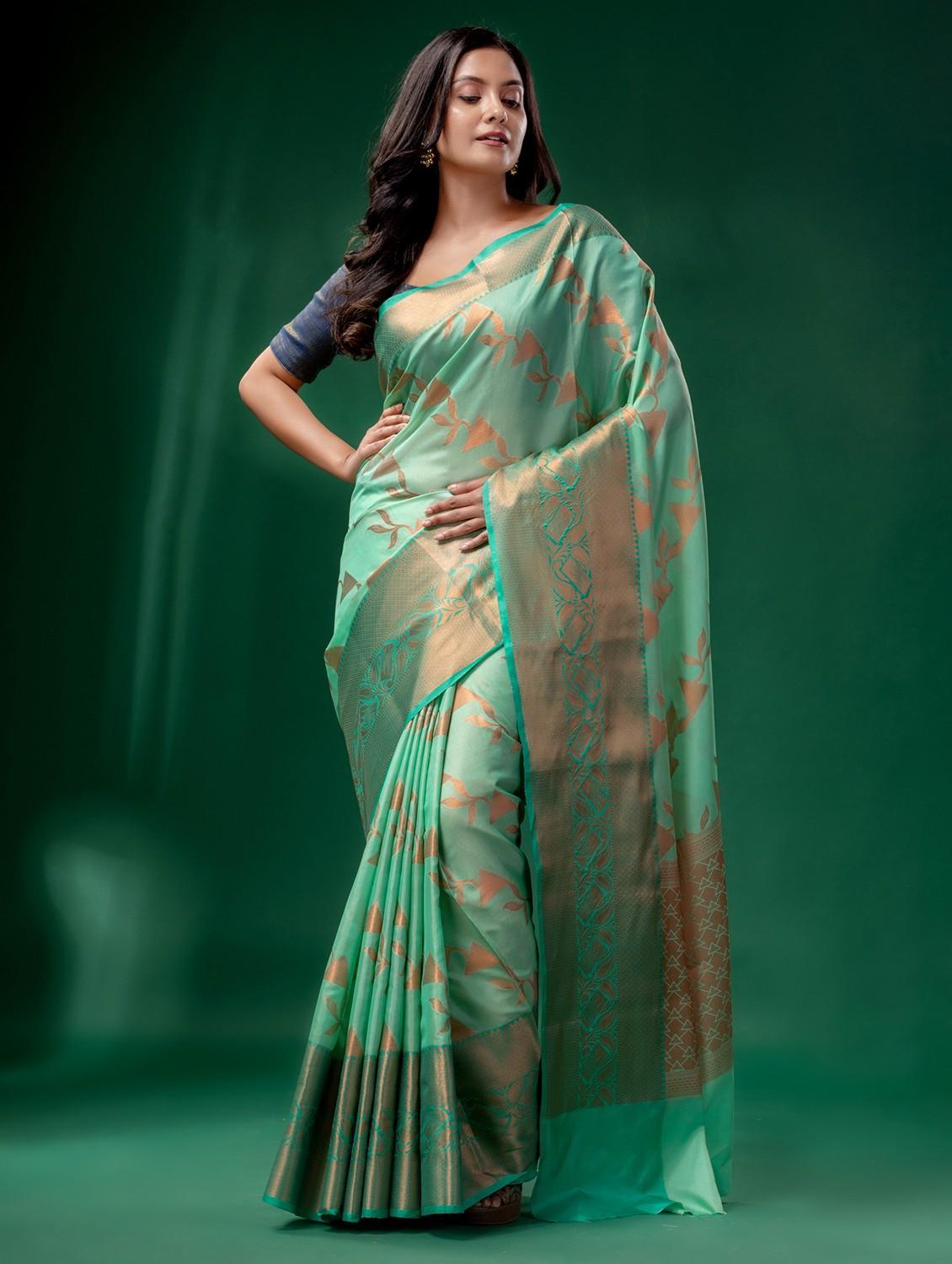 women self design banarasi saree with blouse - 22043936 - Standard Image - 2