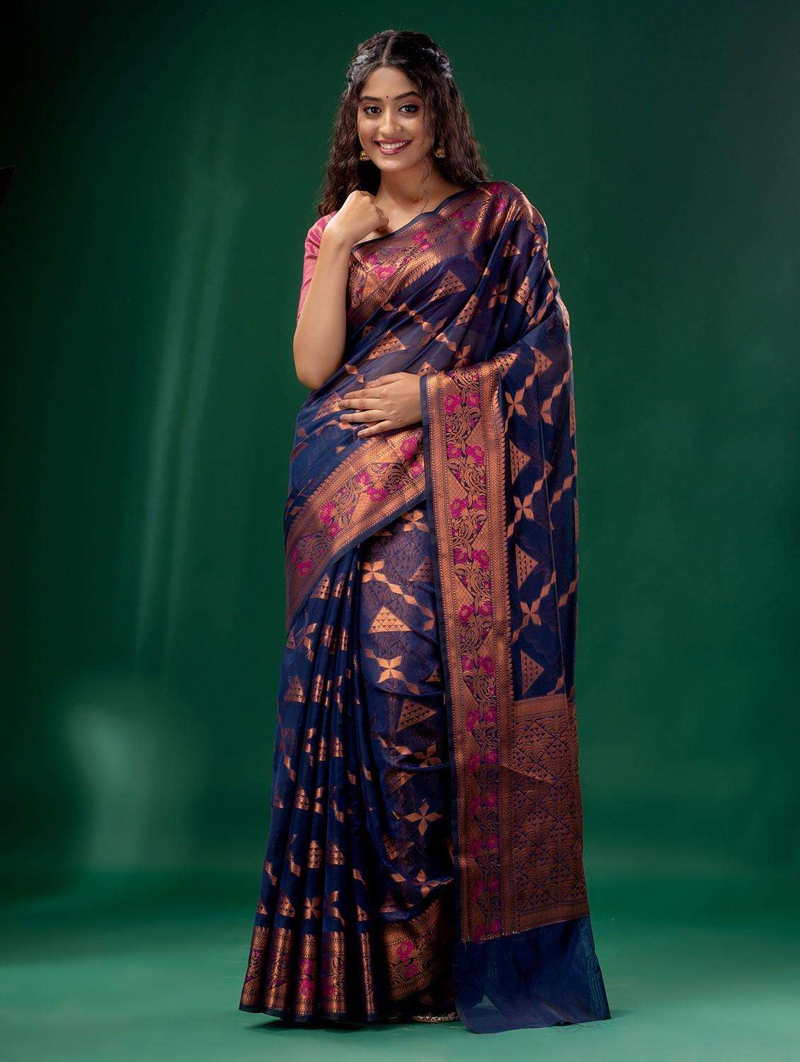 women self design banarasi saree with blouse - 22043947 -  Standard Image - 2